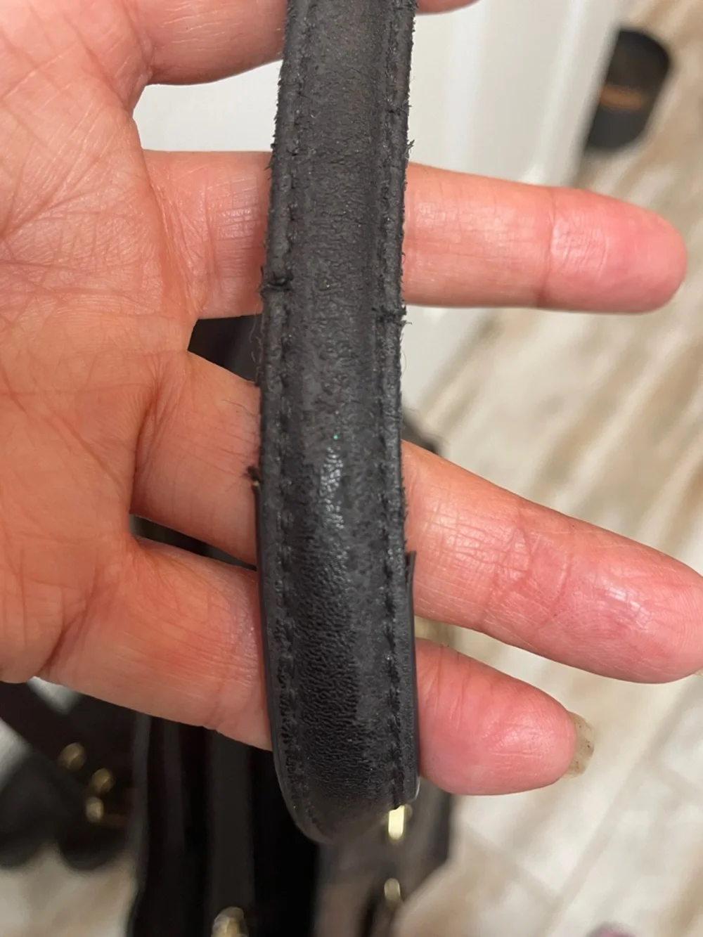 Michael Kors Black & Leopard-Print Studded Tote - Picture 9 of 13